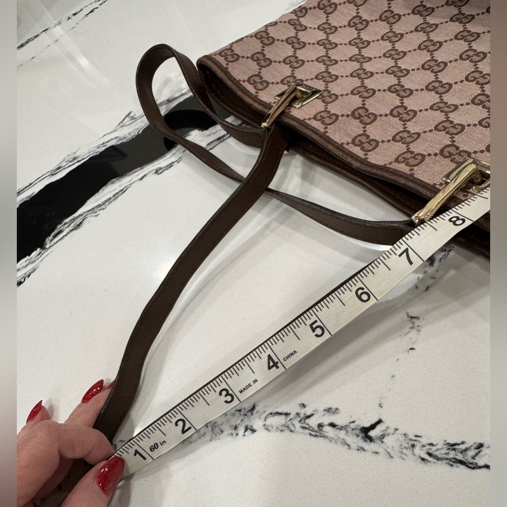 Gucci GG Canvas Brown Tote Bag – Vintage Made in Italy - Picture 16 of 16